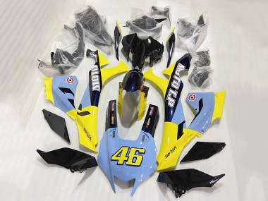 Shop 2020-2025 Yamaha YZF 1000 R1 Motorcycle Fairings - Blue Yellow Glossy Black Moto T.P 46
