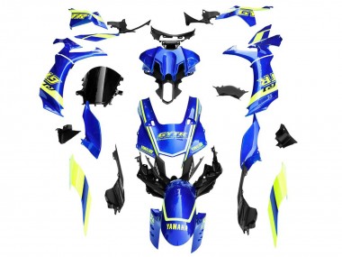 Shop 2020-2025 Yamaha YZF 1000 R1 Motorcycle Fairings - Blue Yellow White GYTR
