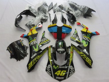 Shop 2020-2025 Yamaha YZF 1000 R1 Motorcycle Fairings - Yellow Blue Red Black Green MoviStar Monster Semakin Didepan