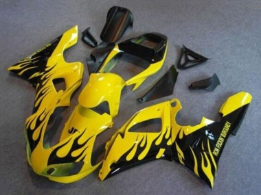 Shop 1998-1999 Yamaha YZF 1000 R1 Motorcycle Fairings - Yellow Black Flame
