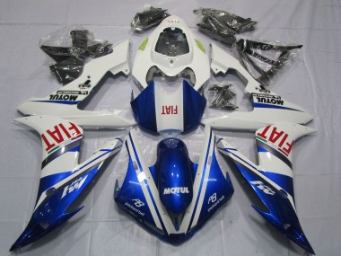 Shop 2004-2006 Yamaha YZF 1000 R1 Motorcycle Fairings - White Blue Red Fiat Motul