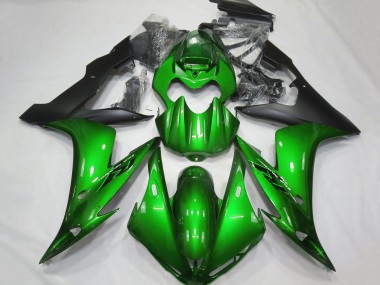 Shop 2004-2006 Yamaha YZF 1000 R1 Motorcycle Fairings - Green Matte Black
