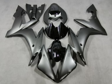 Shop 2004-2006 Yamaha YZF 1000 R1 Motorcycle Fairings - Matte Silver Glossy Black