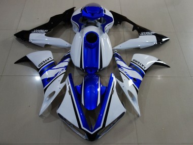 Shop 2004-2006 Yamaha YZF 1000 R1 Motorcycle Fairings - White Blue Black