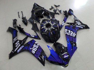Shop 2007-2008 Yamaha YZF 1000 R1 Motorcycle Fairings - Black Blue Purple White Rossi