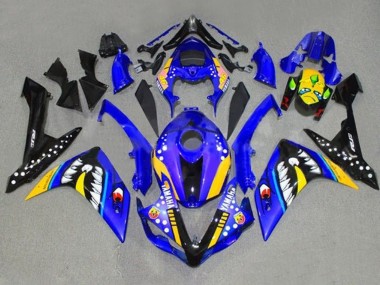 Shop 2007-2008 Yamaha YZF 1000 R1 Motorcycle Fairings - Blue Yellow Black Shark