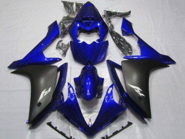 Shop 2007-2008 Yamaha YZF 1000 R1 Motorcycle Fairings - Blue Matte Black