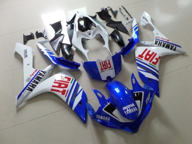 Shop 2007-2008 Yamaha YZF 1000 R1 Motorcycle Fairing - White Blue Red Fiat