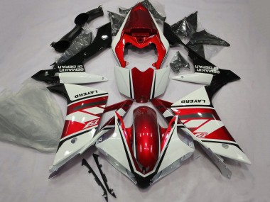 Shop 2007-2008 Yamaha YZF 1000 R1 Motorcycle Fairings - White Red Black Layerd