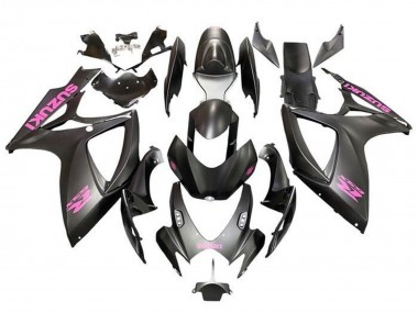 Shop 2006-2007 Suzuki GSXR 600 / GSXR 750 Motorcycle Fairings - Matte Black Pink