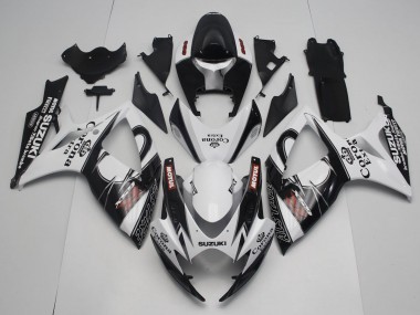 Shop 2006-2007 Suzuki GSXR 600 / GSXR 750 Motorcycle Fairings - White Black Red Corona Extra Motul Alstare