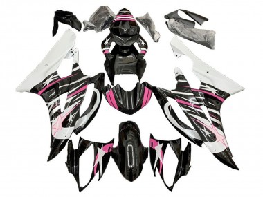 Shop 2006-2007 Yamaha YZF R6 Motorcycle Fairings - White Pink Black Star Flame