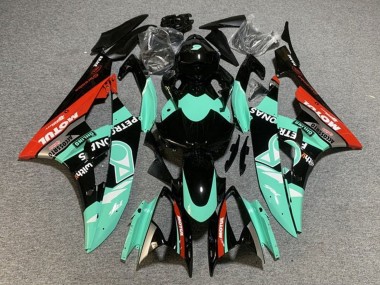Shop 2006-2007 Yamaha YZF R6 Motorcycle Fairings - Light Green Red Black Petronas Motul