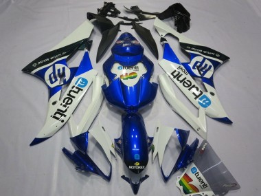 Shop 2006-2007 Yamaha YZF R6 Motorcycle Fairings - White Blue Black