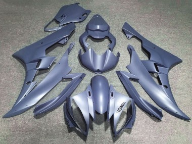 Shop 2006-2007 Yamaha YZF R6 Motorcycle Fairings - Matte Silver Blue