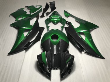Shop 2008-2016 Yamaha YZF R6 Motorcycle Fairing - Green Carbon Fiber Style