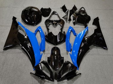 Shop 2008-2016 Yamaha YZF R6 Motorcycle Fairings - Blue Glossy Black
