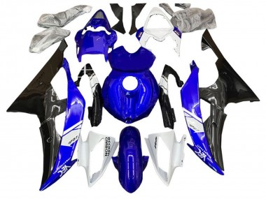 Shop 2008-2016 Yamaha YZF R6 Motorcycle Fairing Kits - White Blue Glossy Black
