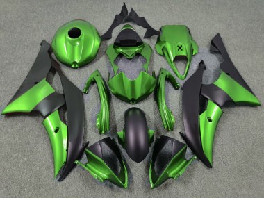 Shop 2008-2016 Yamaha YZF R6 Motorcycle Fairings - Green Matte Black