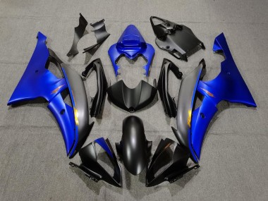 Shop 2008-2016 Yamaha YZF R6 Motorcycle Fairings - Blue Matte Black Yellow Decals