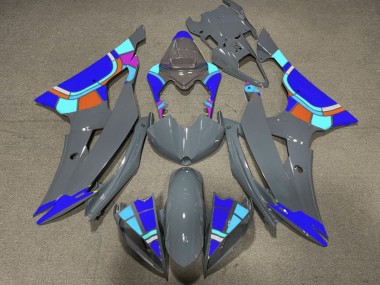 Shop 2008-2016 Yamaha YZF R6 Motorcycle Fairings - Nardo Grey Blue Color Wheel