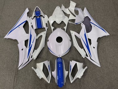 Shop 2008-2016 Yamaha YZF R6 Motorcycle Fairing Kits - White Blue