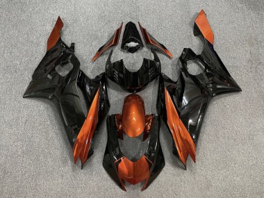 Shop 2017-2025 Yamaha YZF R6 Motorcycle Fairings - Orange Glossy Black