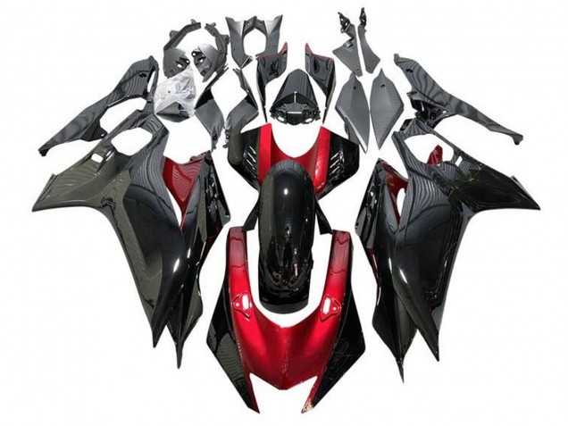 2017-2025 Yamaha YZF R6 Motorcycle Fairings - Red Glossy Black