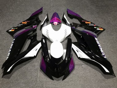 Shop 2017-2025 Yamaha YZF R6 Motorcycle Fairings - White Purple Glossy Black