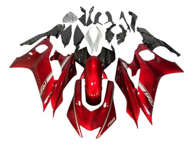 2017-2025 Yamaha YZF R6 Motorcycle Fairing - Red