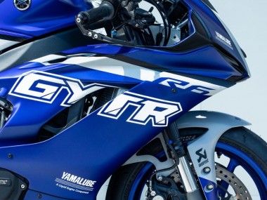 Shop 2017-2025 Yamaha YZF R6 Motorcycle Fairings - Blue Silver GYTR