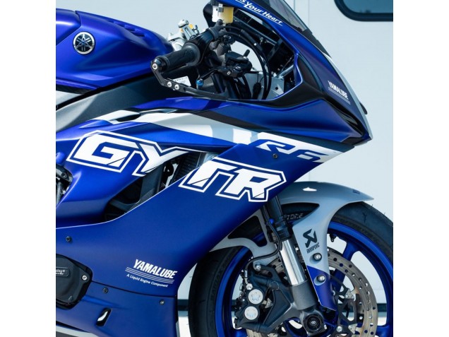 2017-2025 Yamaha YZF R6 Motorcycle Fairings - Blue Silver GYTR