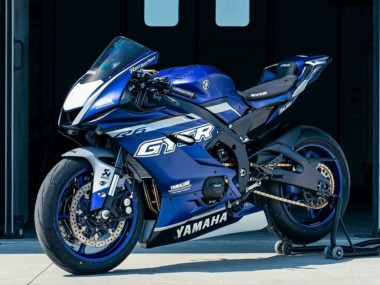 Shop 2017-2025 Yamaha YZF R6 Motorcycle Fairings - Blue Silver GYTR