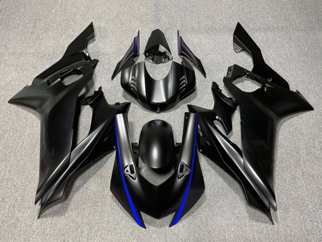 2017-2025 Yamaha YZF R6 Motorcycle Fairings - Matte Black Blue