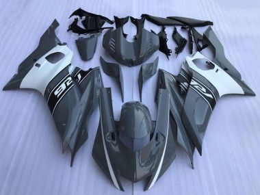 Shop 2017-2025 Yamaha YZF R6 Motorcycle Fairings - Dark Nardo Grey White Black