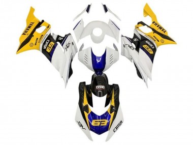 Shop 2017-2025 Yamaha YZF R6 Motorcycle Fairings - White Yellow Blue Black