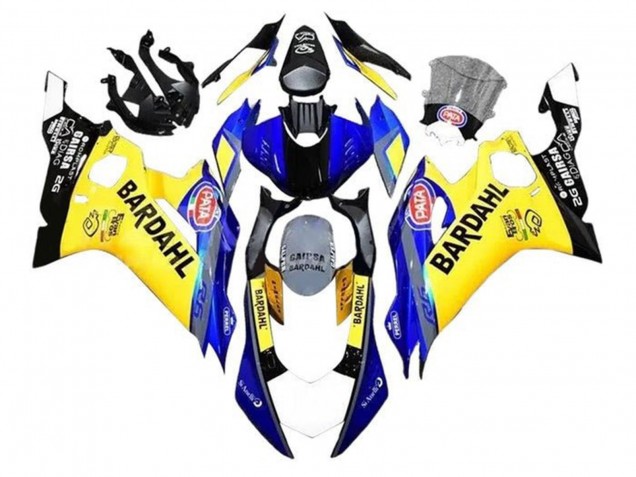 2017-2025 Yamaha YZF R6 Motorcycle Fairings - Yellow Blue Black Bardahl