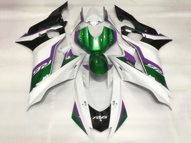 Shop 2017-2025 Yamaha YZF R6 Motorcycle Fairings - White Green Purple Black