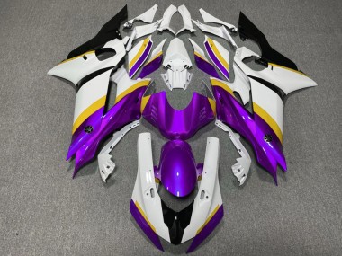 Shop 2017-2025 Yamaha YZF R6 Motorcycle Fairings - White Blue Purple Black