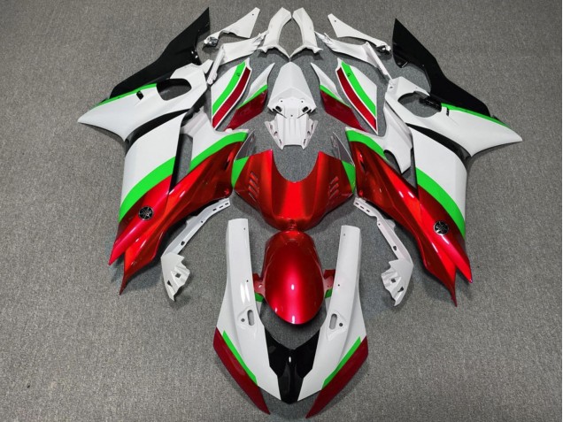 2017-2025 Yamaha YZF R6 Motorcycle Fairings - White Neon Green Red Black