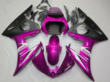 Shop 2005 Yamaha YZF R6 Motorcycle Fairings - Pink Matte Black White