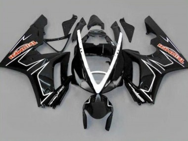 Shop 2006-2008 Triumph Daytona 675 Triple Motorcycle Fairings - Glossy Black White Stripe
