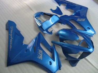 Shop 2006-2008 Triumph Daytona 675 Triple Motorcycle Fairings - Blue Silver Decals