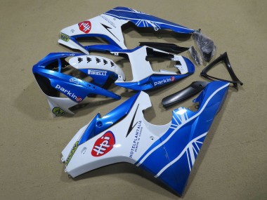 Shop 2006-2008 Triumph Daytona 675 Triple Motorcycle Fairings - White Blue