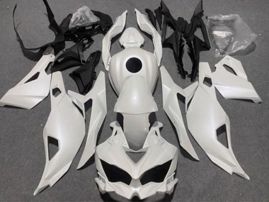 Shop 2019-2025 Kawasaki ZX4R ZX-4RR Motorcycle Fairings - Pearl White