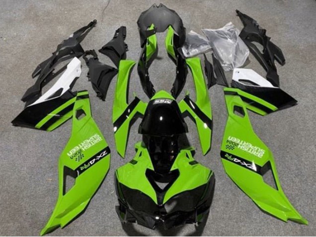 2019-2025 Kawasaki ZX4R ZX-4RR Motorcycle Fairings - Green Black White