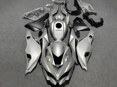 Shop 2019-2025 Kawasaki ZX4R ZX-4RR Motorcycle Fairings - Silver Black