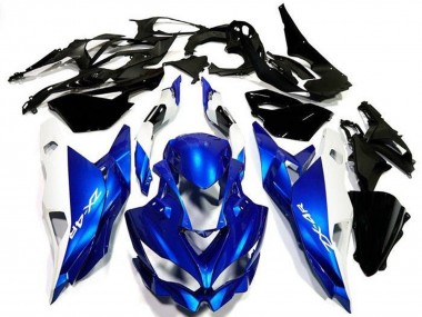 Shop 2019-2025 Kawasaki ZX4R ZX-4RR Motorcycle Fairings - White Blue