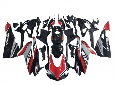 Shop 2017-2022 Honda CBR250RR Motorcycle Fairings - Red Silver Glossy Black