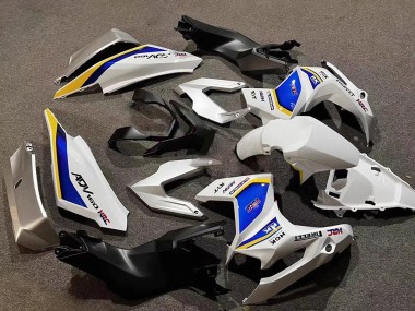 Shop 2022-2024 Honda ADV160 Motorcycle Fairings - White Blue Yellow HRC